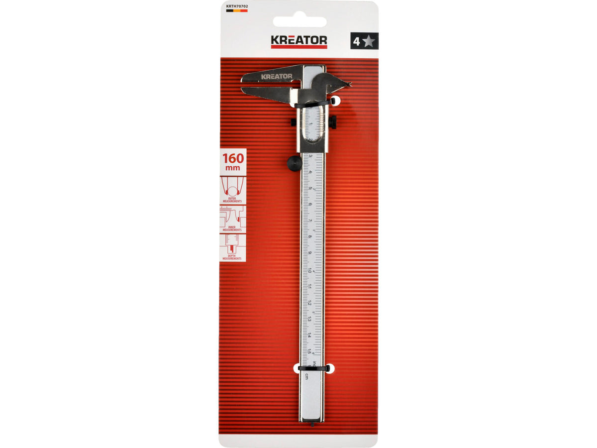Kreator KRTH70702 schuifmaat 16cm staal