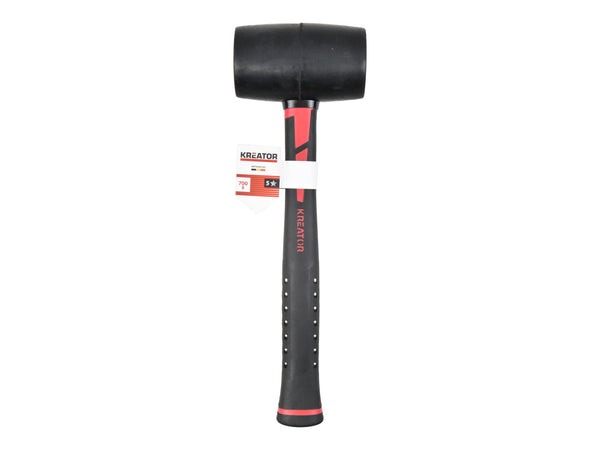 Kreator KRTH90702 rubber hamer 700g glasvezel zwart