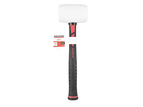 Kreator KRTH90704 rubber hamer 450g glasvezel wit
