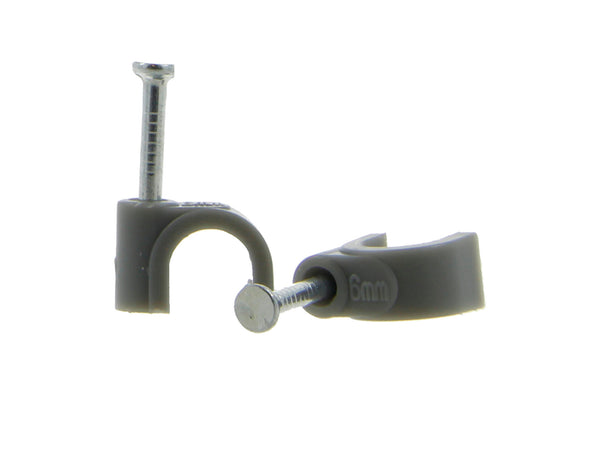 Kabelclip 6mm grijs 50 stuks