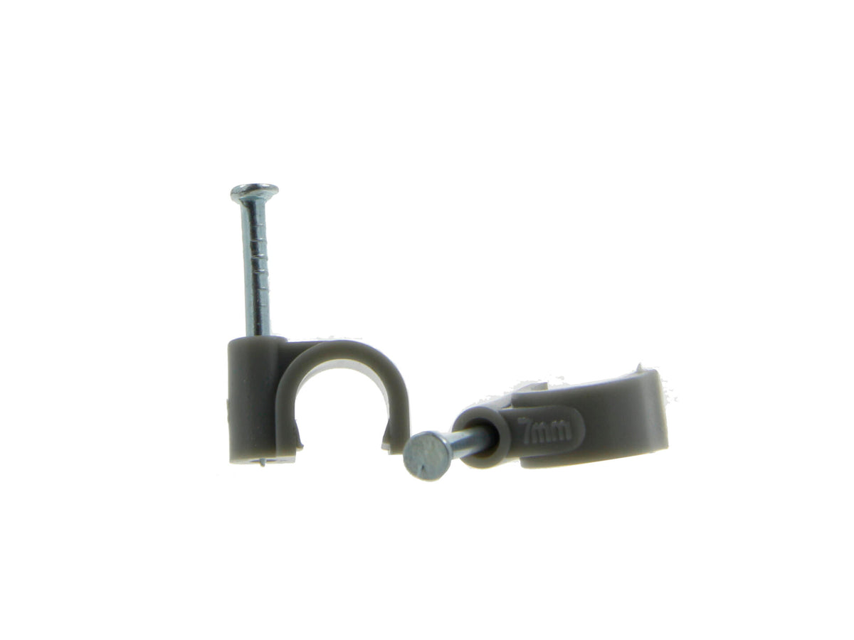 Kabelclip 7mm grijs 50 stuks