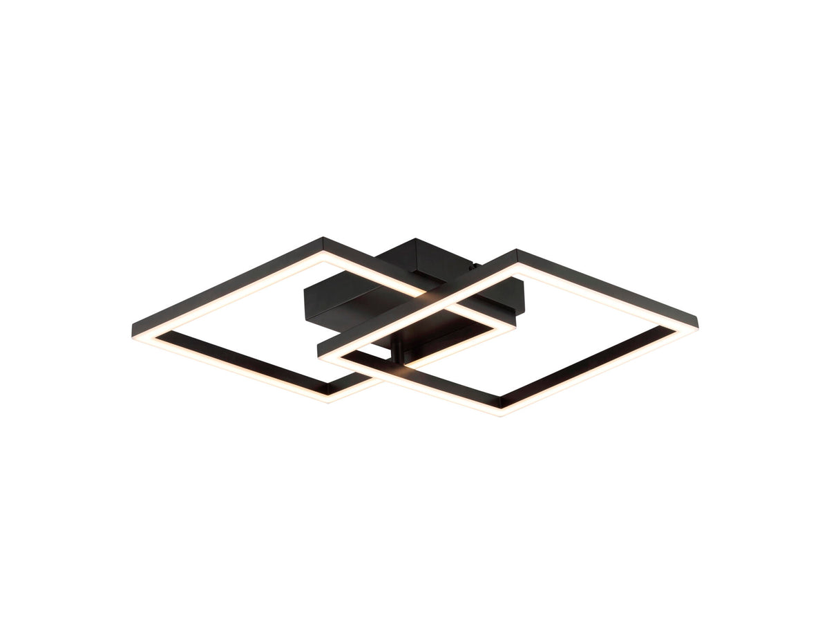 Kaleo LED plafondlamp 20W zwart