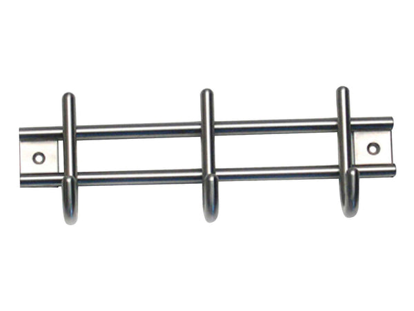 Linea Bertomani Portemanteau 3 crochets 220x80 mm inox
