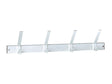 Linea Bertomani Kapstok 4 dubbele haken 460x150 mm aluminium zilver mat