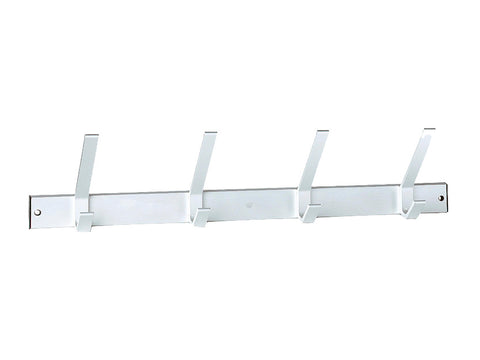 Linea Bertomani Kapstok 4 dubbele haken 460x150 mm aluminium zilver mat