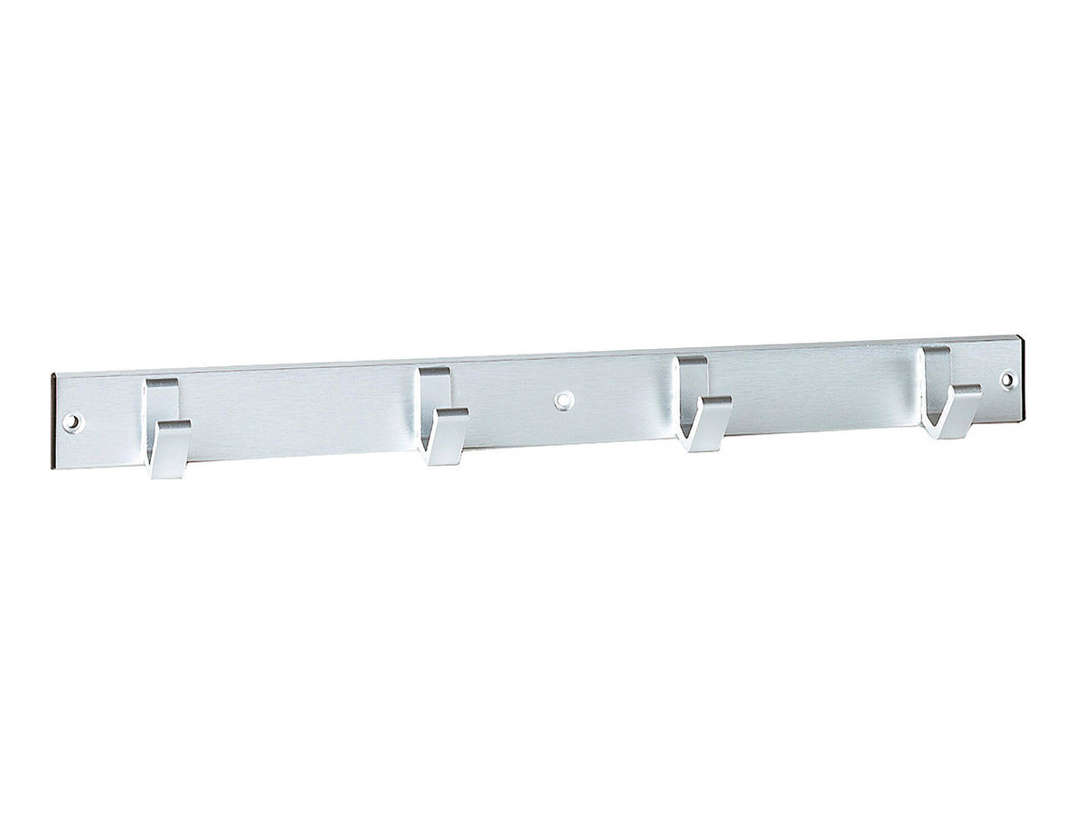 Linea Bertomani Kapstok 4 haken 455x40 mm aluminium zilver mat