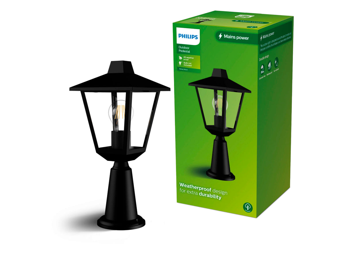 Philips Kinno tuinpaal 25W zwart