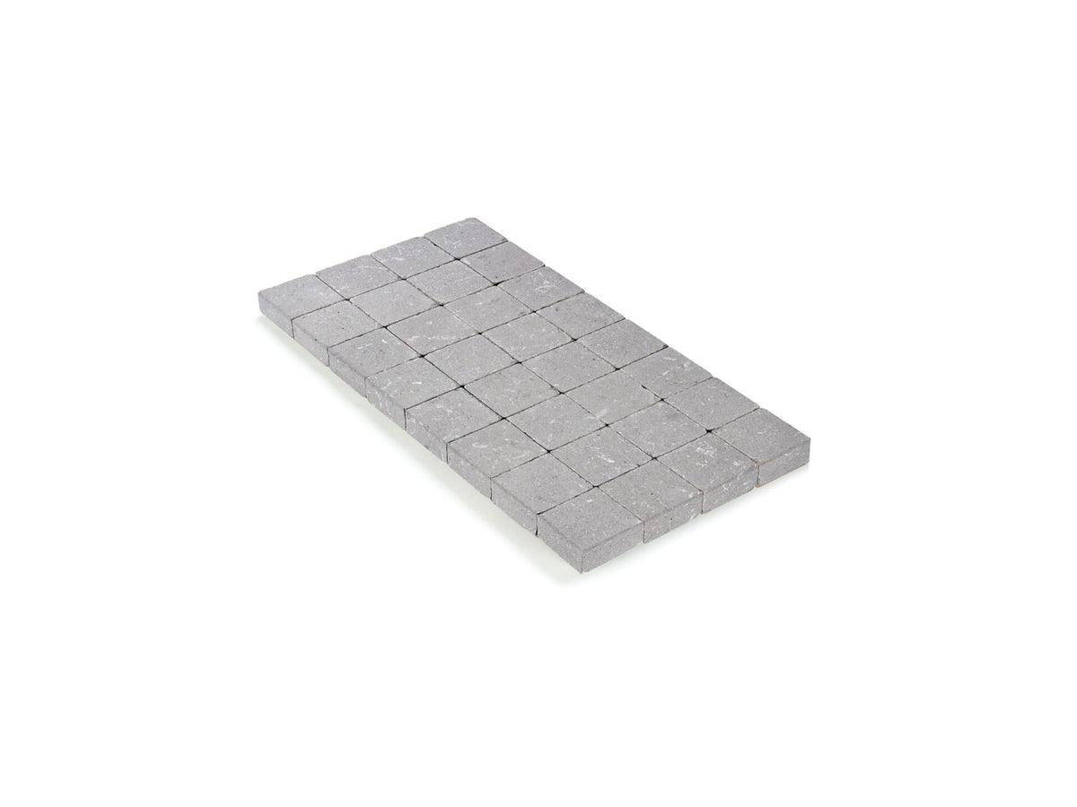 Klinkers getrommeld 10x10x4 cm grijs