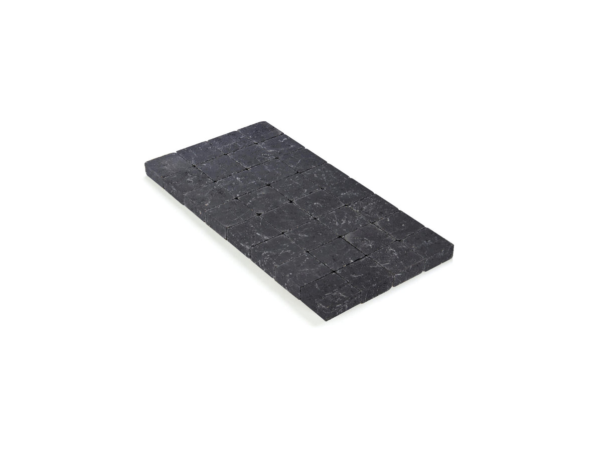 Klinkers getrommeld 10x10x4 cm zwart