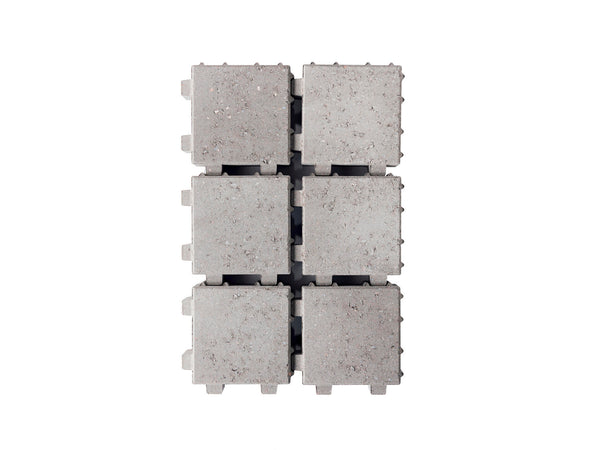 Klinkers waterdoorlatend 20x20x6 cm grijs