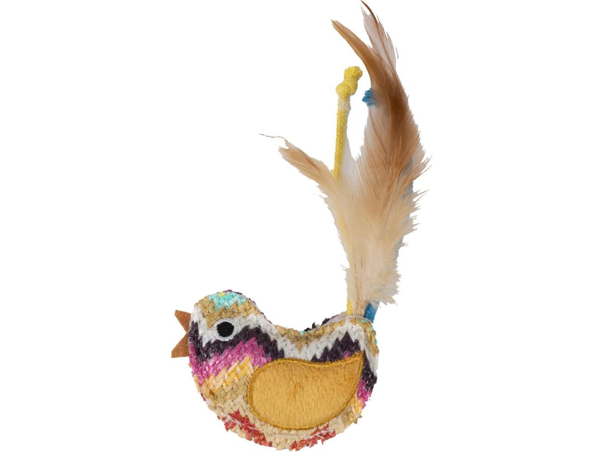Flamingo Klora kattenspeelgoed vogel 16cm