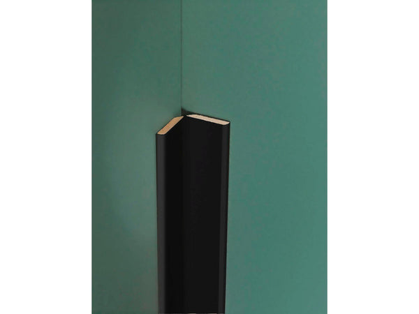 Maestro Kniklijst 50x2 mm 270cm eclectic matte black 2 stuks