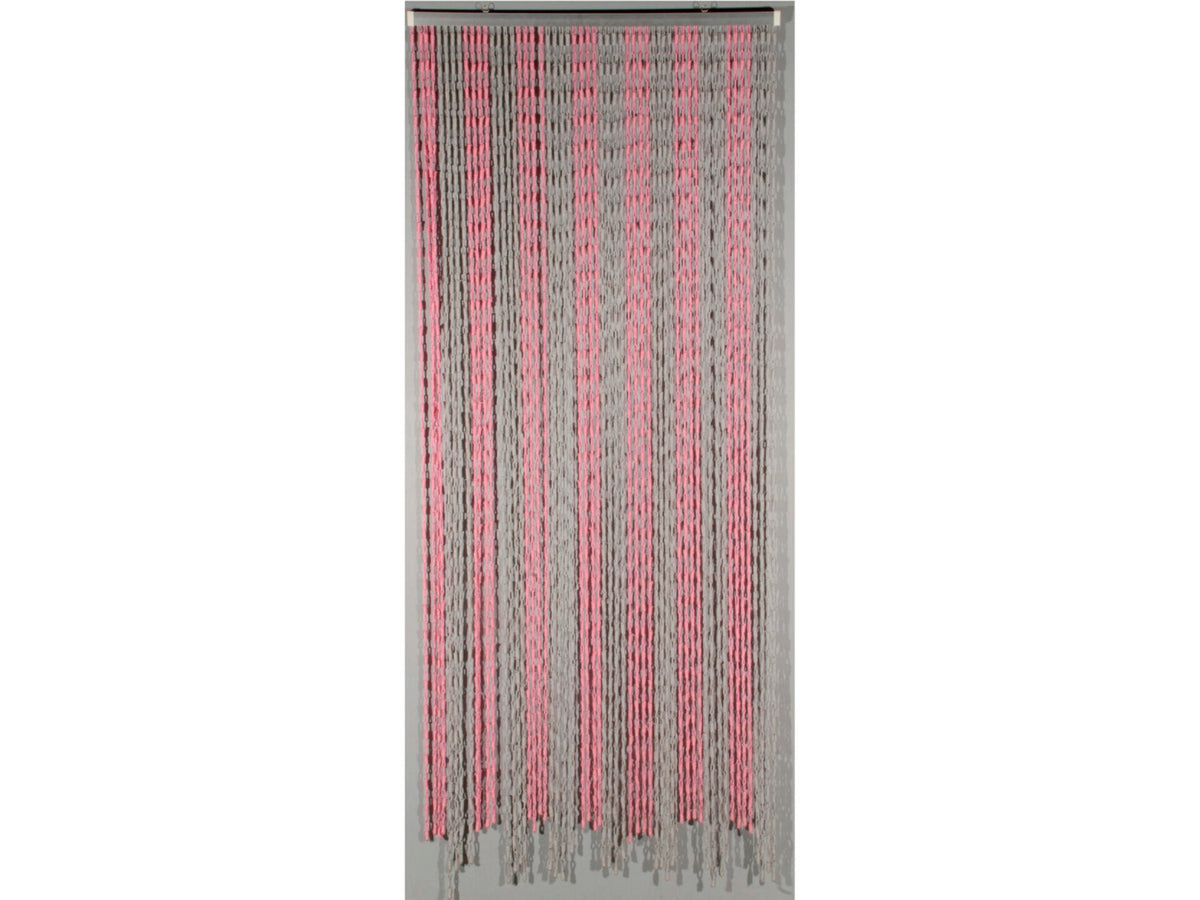 Confortex Knots deurgordijn 90x200 cm roze en grijs