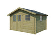 Gardenas Kopenhagen houten tuinhuis 355x295x252 cm blokhut geïmpregneerd