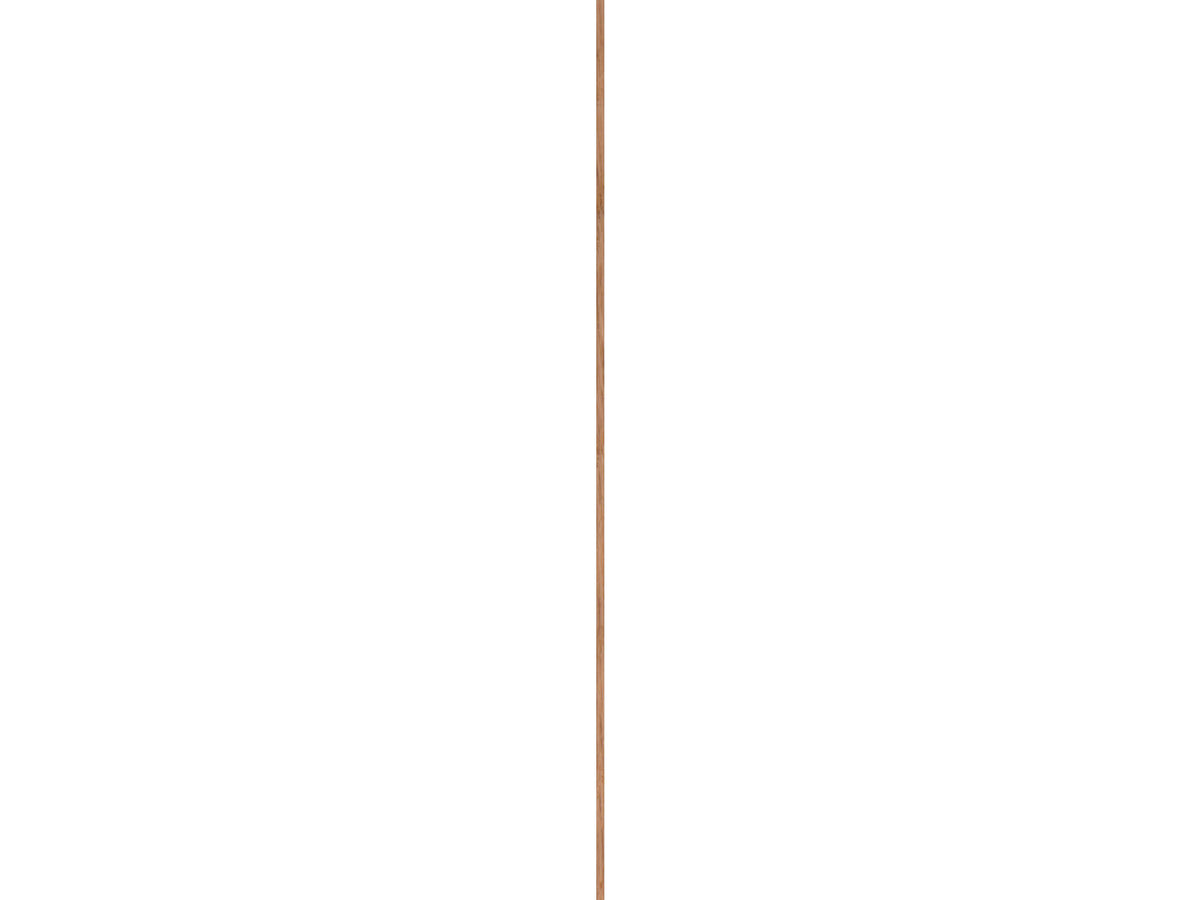 Kwartronde lat 13x13 mm 240cm eik