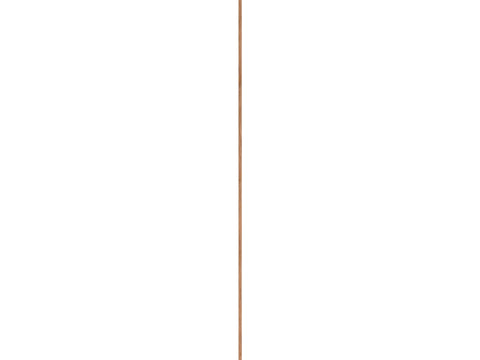 Kwartronde lat 13x13 mm 240cm eik