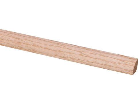 Kwartronde lat 13x13 mm 240cm eiken fineer