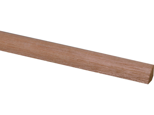 Moulure quart-de-rond 13x13 mm 270cm bois dur rouge