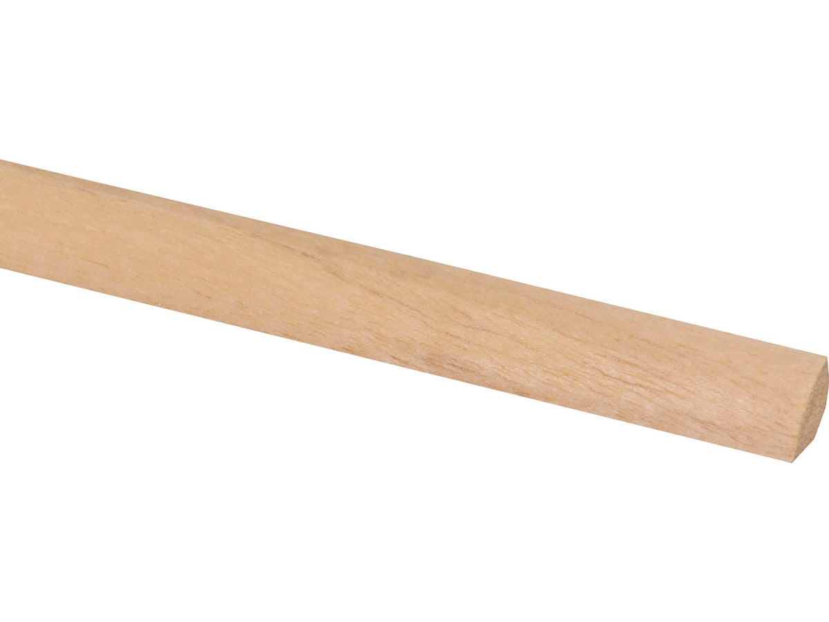 Kwartronde lat 13x13 mm 270cm hardhout