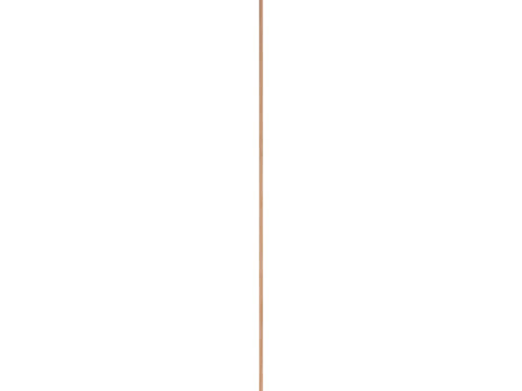 Kwartronde lat 16x16 mm 240cm eik