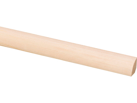 Kwartronde lat 16x16 mm 270cm grenen