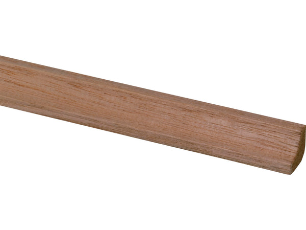 Kwartronde lat 16x16 mm 270cm hardhout rood