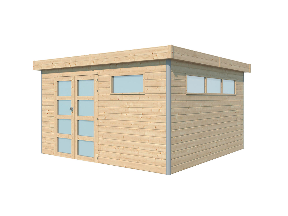 Woodlands Kyoto III tuinhuis 385x385x235 cm hout anticondensbescherming