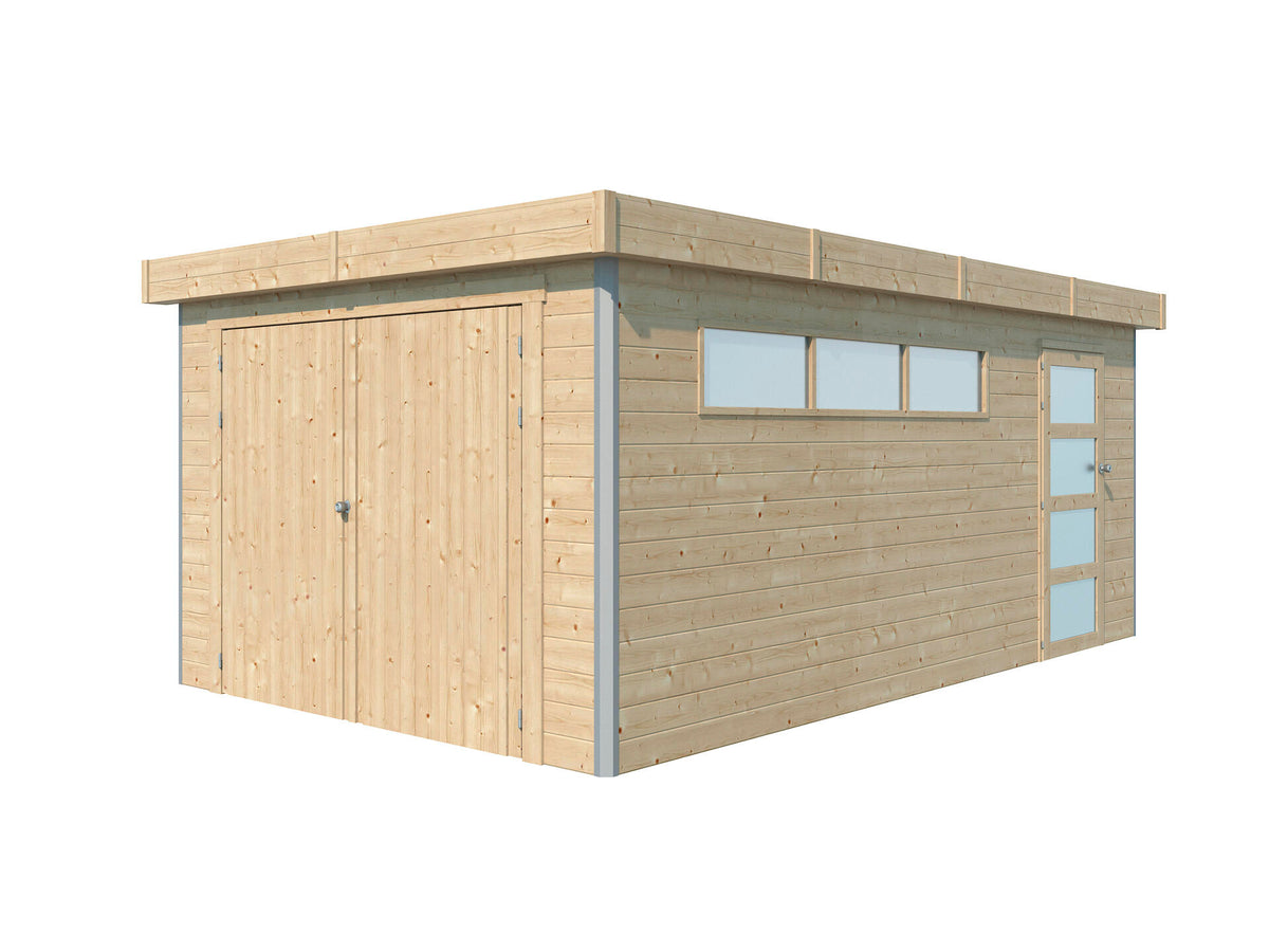 Woodlands Kyoto garage 535x325x235 cm hout isolatieplaten