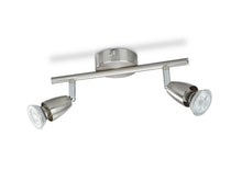 Prolight LED balkspot GU10 2x3W nikkel