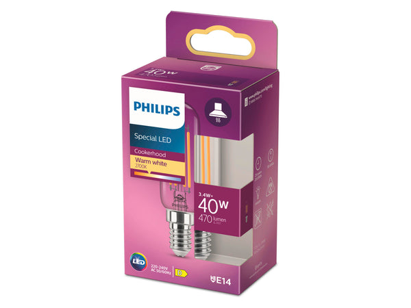 Philips ampoule LED tubulaire filament E14 4,5W
