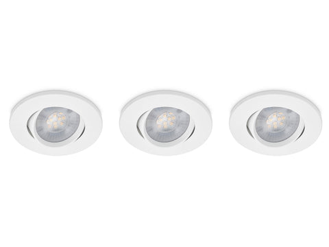Prolight LED inbouwspot 5W wit 3 stuks
