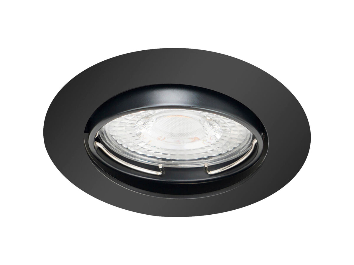 Prolight LED inbouwspot GU10 4W zwart 3 stuks