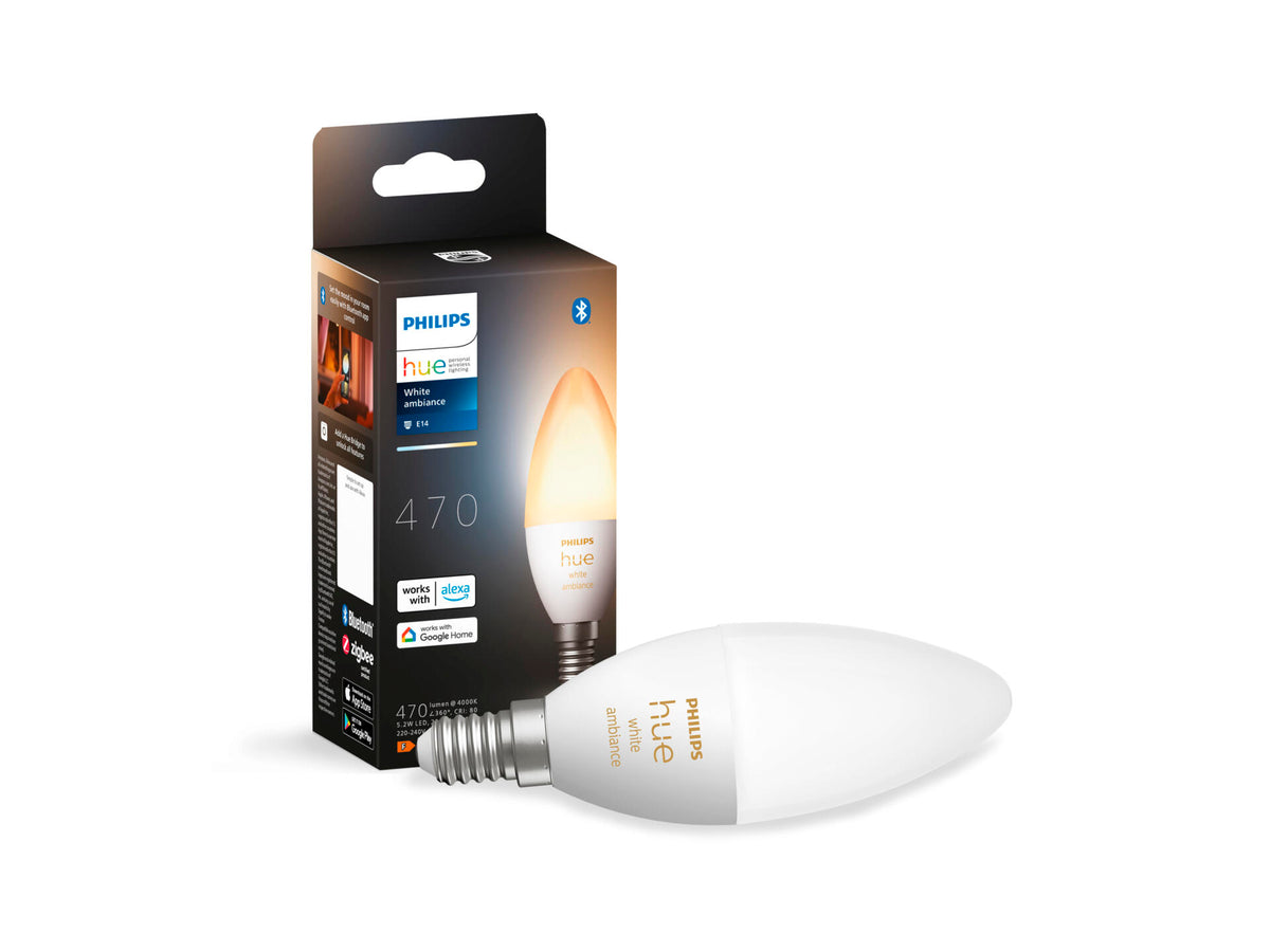 Philips Hue LED kaarslamp E14 6W dimbaar