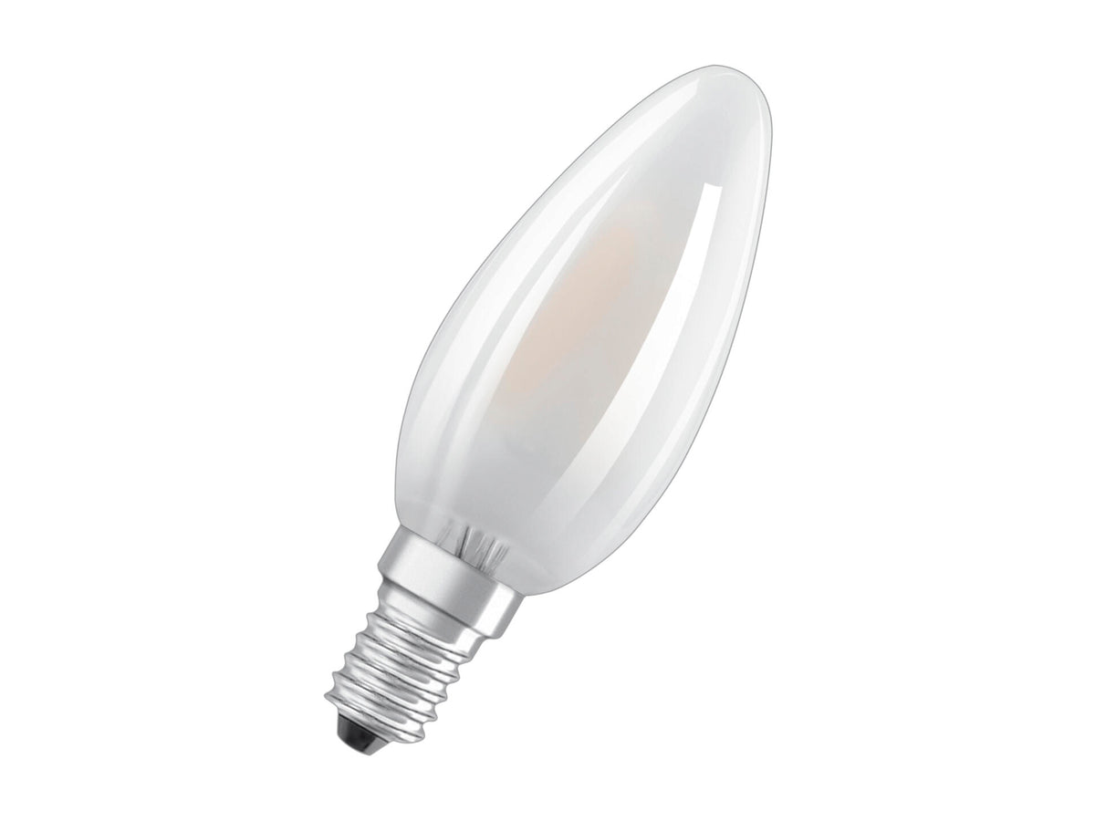 Osram LED kaarslamp mat E14 4W warm wit
