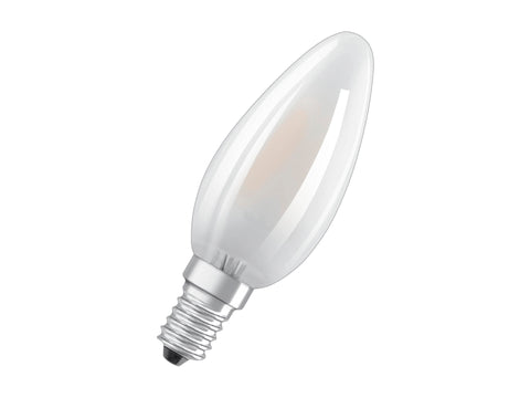 Osram LED kaarslamp mat E14 6,5W dimbaar warm wit