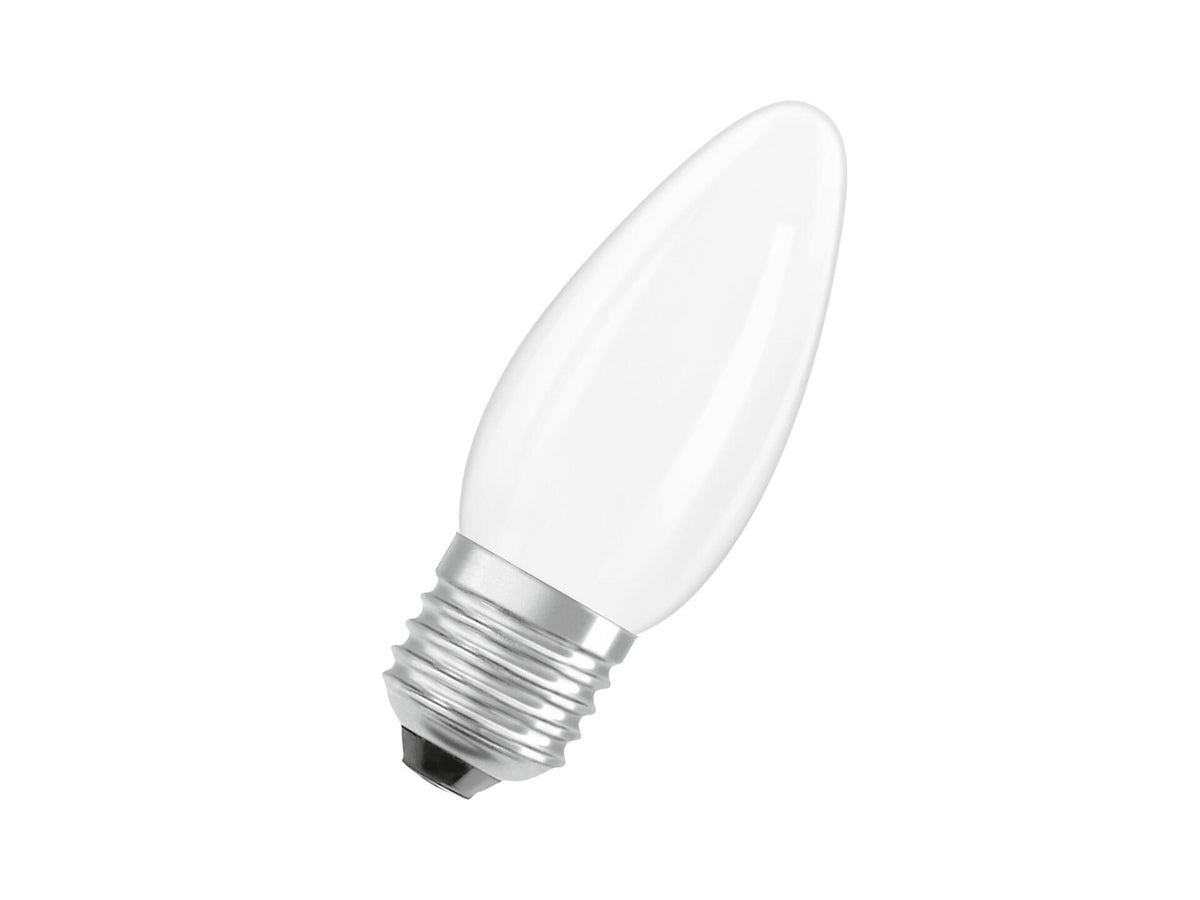 Osram LED kaarslamp mat E27 5W dimbaar warm wit