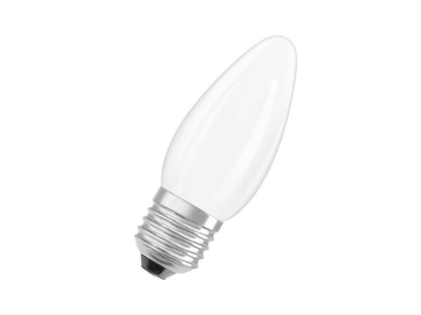 Osram LED kaarslamp mat E27 5W dimbaar warm wit