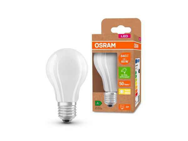 Osram ampoule LED poire mat E27 3,8W blanc chaud