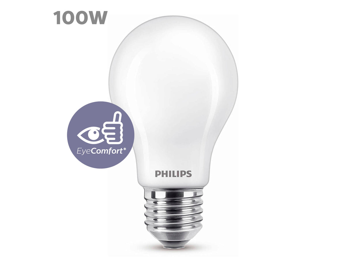 Philips LED peerlamp mat glas E27 10,5W