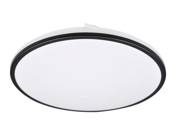 Prolight plafonnier LED rond 18W noir