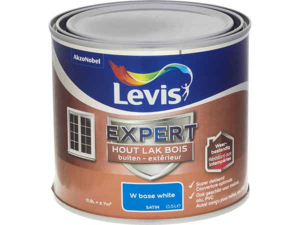 Levis Laque Expert satinée 0,5l blanc