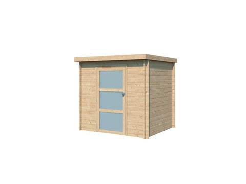 Gardenas Lappi I houten tuinhuis 205x175x191 cm blokhut