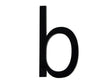 Letter B polyester 9cm