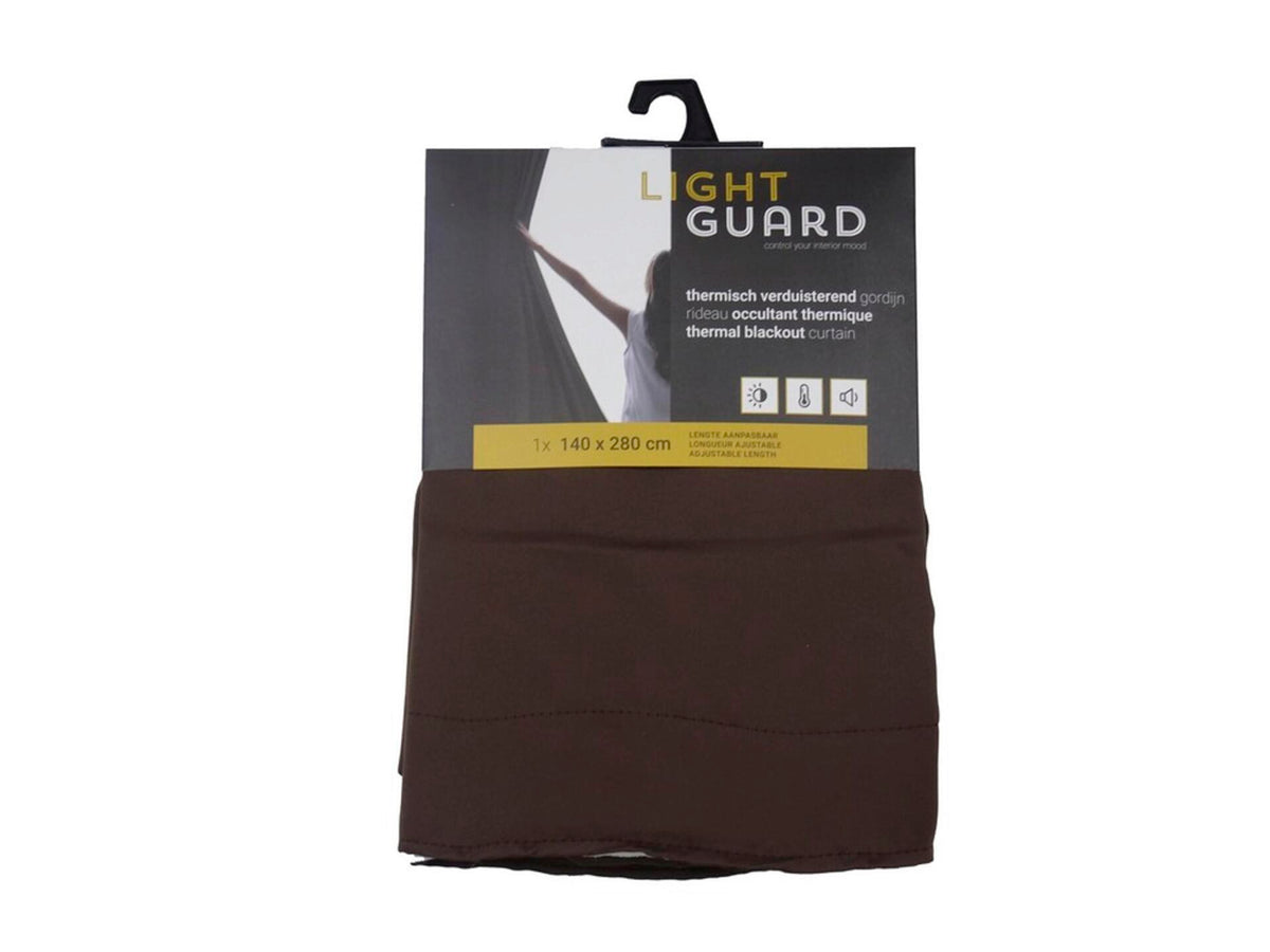 Light Guard Light Guard thermisch gordijn verduisterend 140x280 cm haak espresso