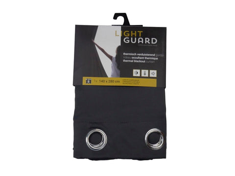 Light Guard Light Guard thermisch gordijn verduisterend 140x280 cm ring iron