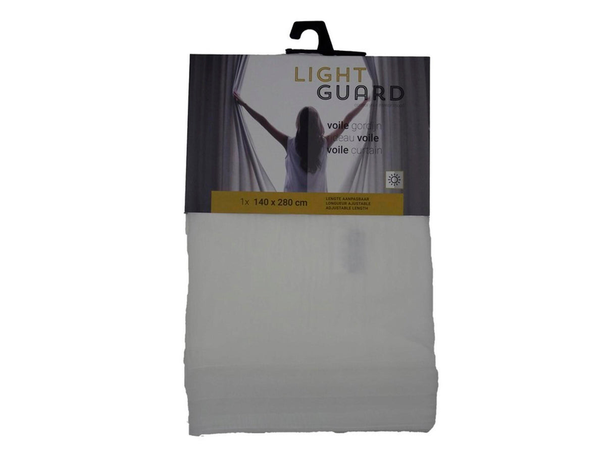 Light Guard Light Guard voile gordijn 140x280 cm haak cream