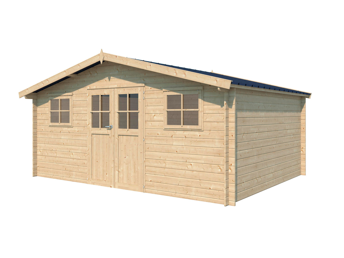 Gardenas Livigno XL houten tuinhuis 505x385x248 cm blokhut anticondensbescherming