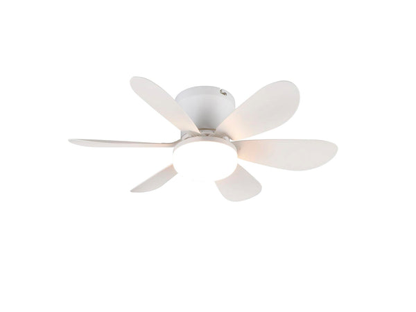 Reality Lund ventilateur de plafond LED SMD 10W blanc mat