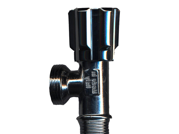 Saninstal Robinet équerre machine à laver 1/2" x 3/4" M/M