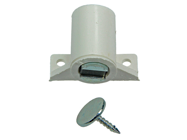 Mack Magneet met schroef 2 stuks wit